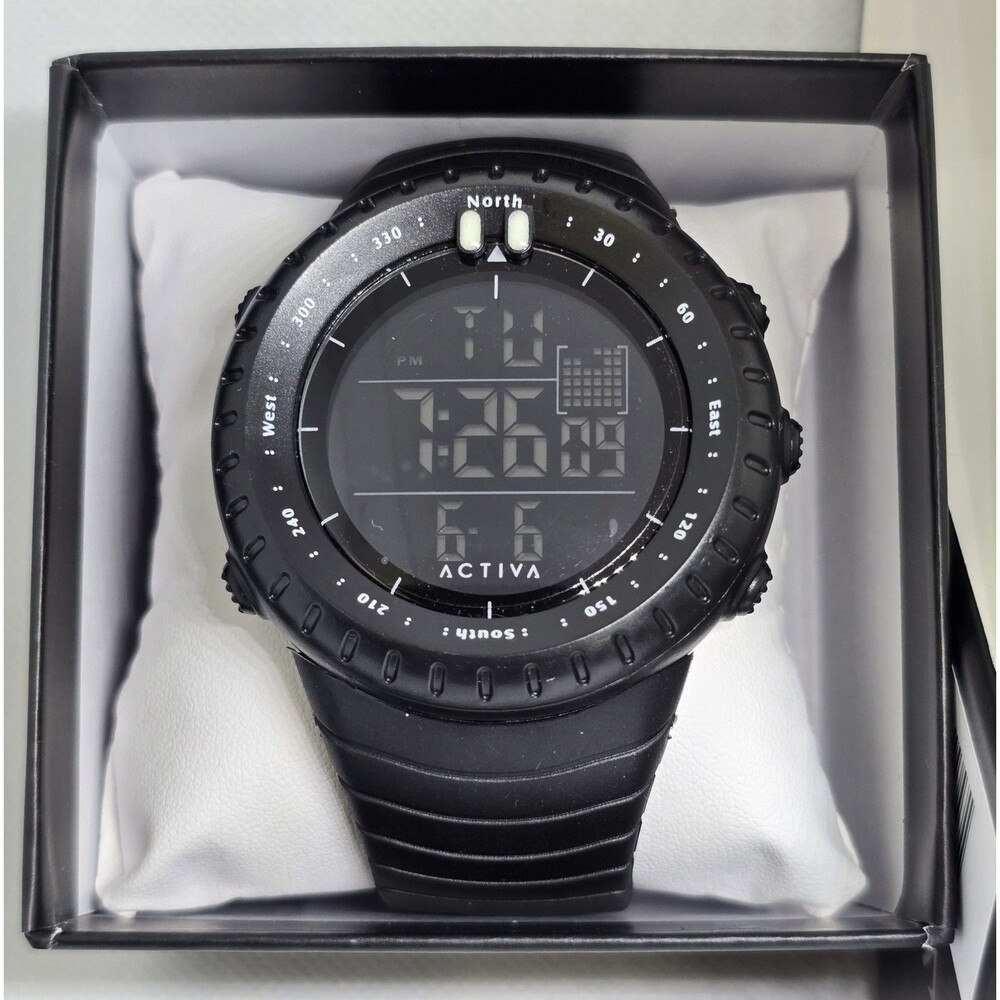 Activa Odyssey X Invicta Men's Digital Watch 53mm All Black ACW1237-001 - Picture 2 of 6